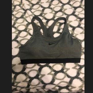 Grey Nike Pro Dri-fit Sports bra